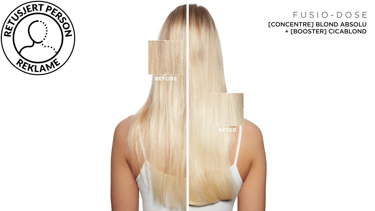 New Blonde Hair before After for Fusio Dose